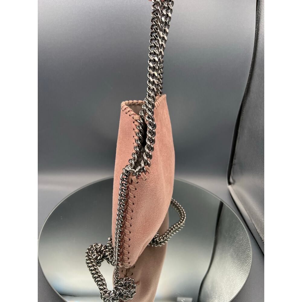 Stella McCartney Falabella 2-Way
bag Pink with Gunmetal diamond cut Chain - Picture 7 of 13